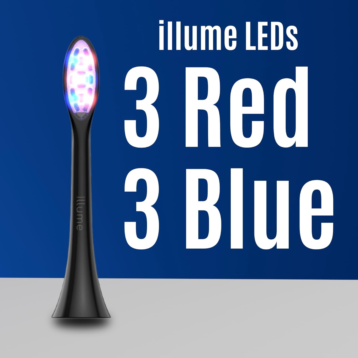 BIOLIGHT Illume Sonic Electric Toothbrush with Red & Blue Light Therapy – Professional Whitening, Gum Care & Advanced Oral Hygiene - Black