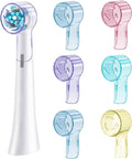 6 Pack Toothbrush Covers for Oral B iO Replacement Heads, Toothbrush Cover Caps for Oral B Bruan Pro 1000 Electric Toothbrush Head，iO Toothbrush Head Cover for Travel & Home (Mixing Colors)