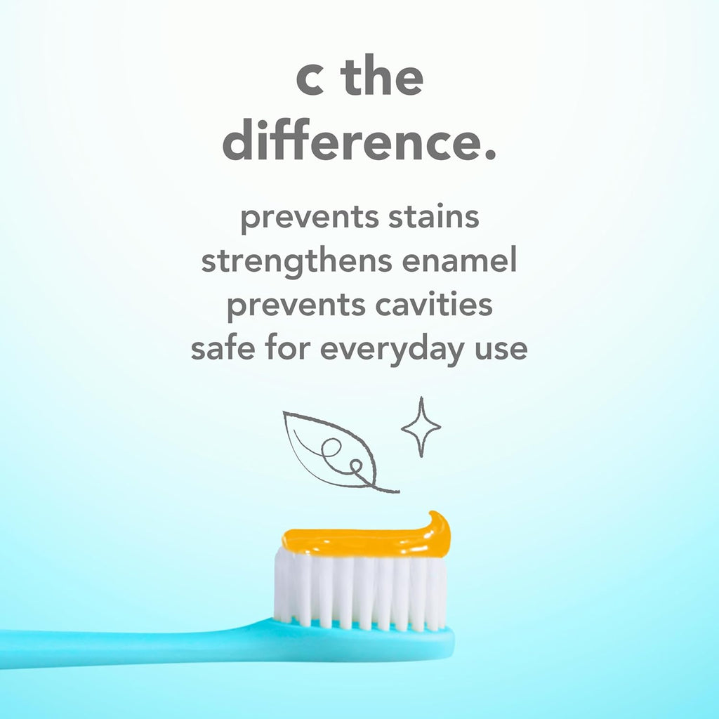 hello Vitamin C Whitening Toothpaste with Fluoride, Whitening SLS Free Toothpaste, Up to 2 Shades Whiter Teeth, No Peroxide, Safe for Everyday Use, Natural Peppermint, 4.0 Oz