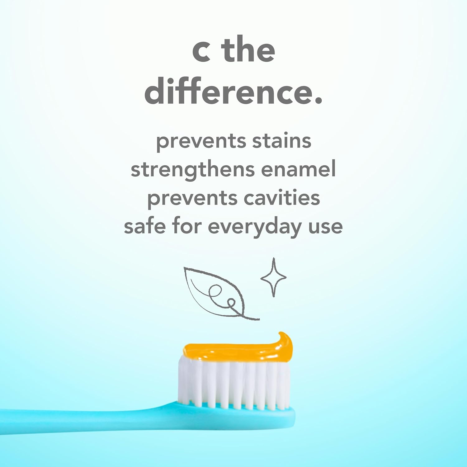 hello Vitamin C Whitening Toothpaste with Fluoride, Whitening SLS Free Toothpaste, Up to 2 Shades Whiter Teeth, No Peroxide, Safe for Everyday Use, Natural Peppermint, 4.0 Oz