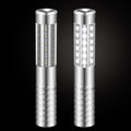 2 Pieces LED Strobe Baton Light Rechargeable Bottle Service Sparklers Stick Reusable Champagne Bottle Handheld LED for Club Stage Nightclub Party Concert Event Bar Outdoor - Silver