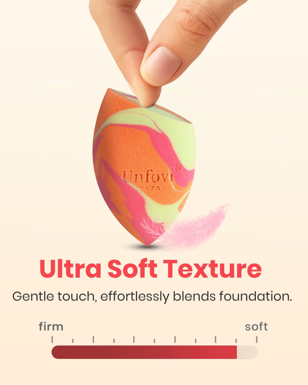 Random 3Pcs Makeup Sponges from 4 Colors, Tricolor Fusion Beauty Shape Makeup Sponge for Foundation, Concealer, Powder Cream and Liquid Application (Blind Box)