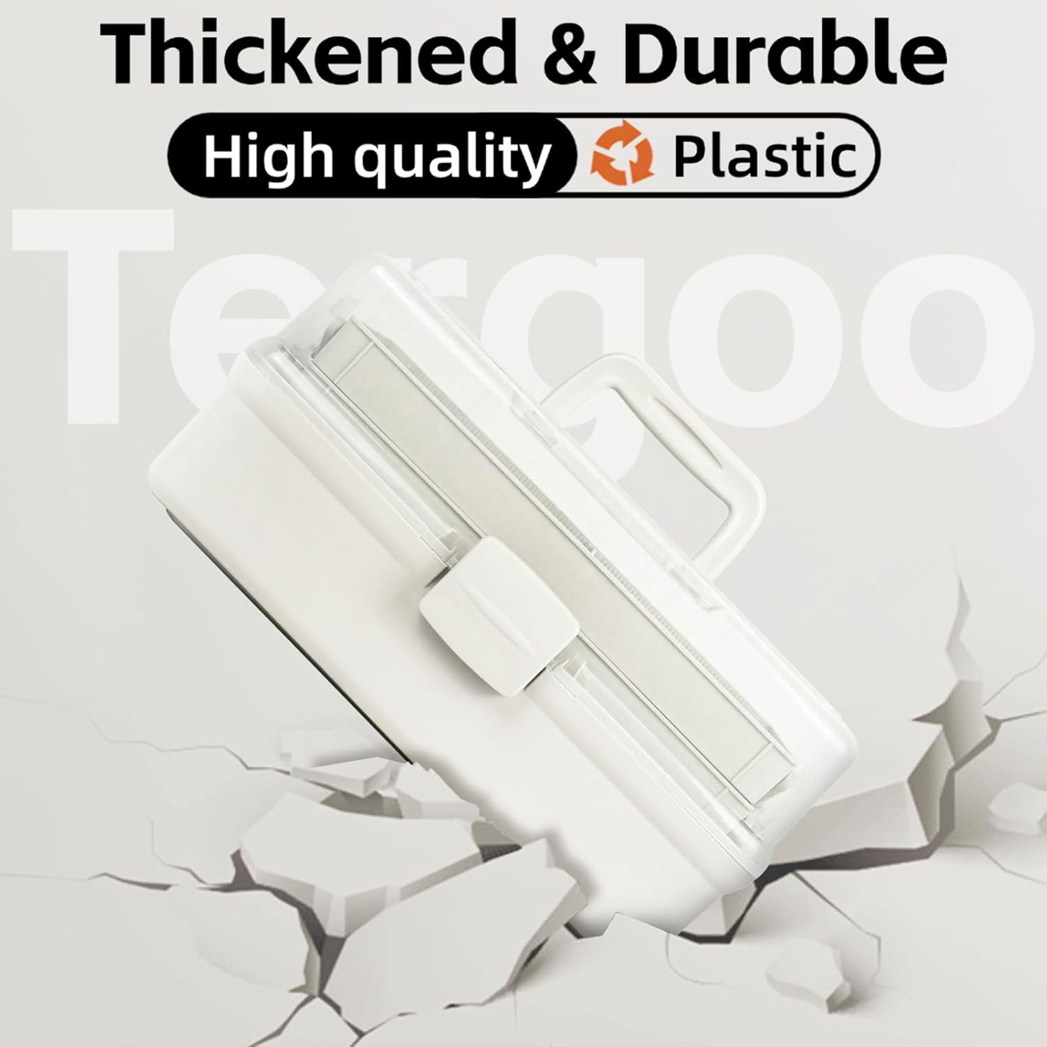 14in 3-Layer Multipurpose Craft Organizers and Storage with Adjustable Dividers, Portable Tackle Box, Folding Art & Craft Case for Medicine, Tool, Sewing Organizer (White, X-Large)