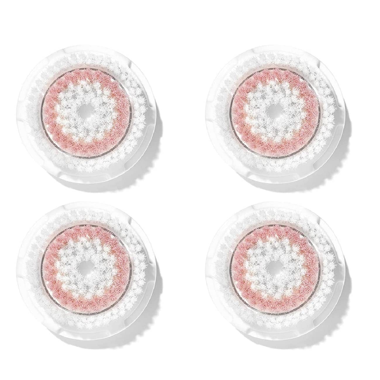 Brushot Brush Head Replacements Compatible with Clarisonic Mia 1, Mia 2, Mia Fit, Alpha Fit, Smart Profile Uplift | Radiance, 4 Count