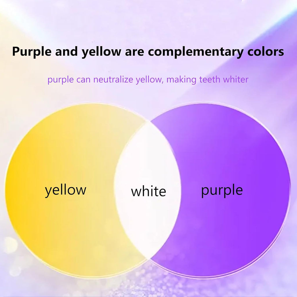 Purple Toothpaste for Teeth Whitening, Purple Whitening Toothpaste, Tooth Stain Removal Colour Corrector 50ml