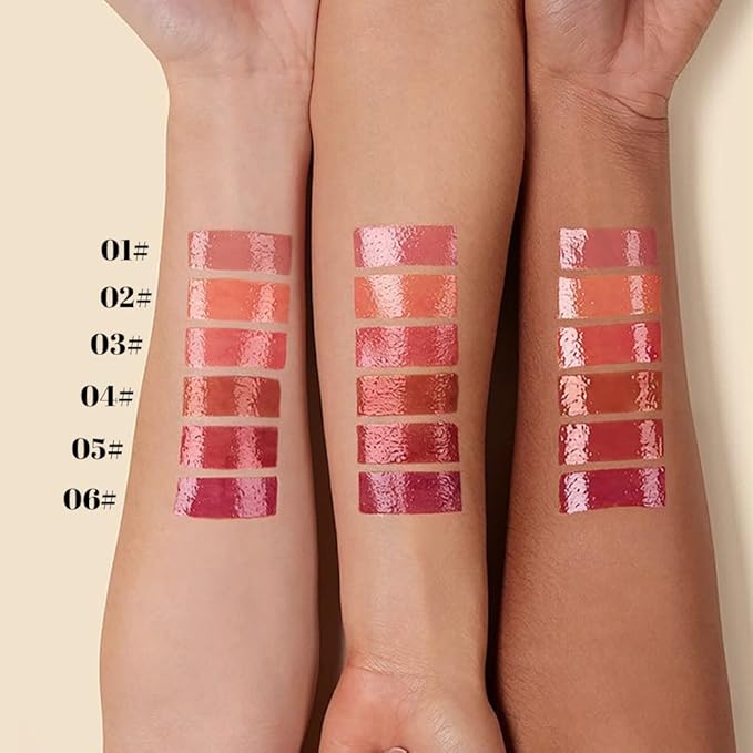 Nude Plumper Moisturizing Butter Lipstick for Women, Natural Tinted Lip Balm Shine Nourishing Hydrating Lip Gloss Stain for Dry Lips, Lightweight Lip Liner Care Makeup, Vegan, 1Pc Pale Nude