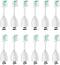 Toothbrush Heads for Philips Sonicare Replacement Brush Heads Medium Soft Dupont Bristles Electric Toothbrush Replacement Heads Fit E-Series Essence Xtreme Elite Advance and CleanCare, 12 Pack, White