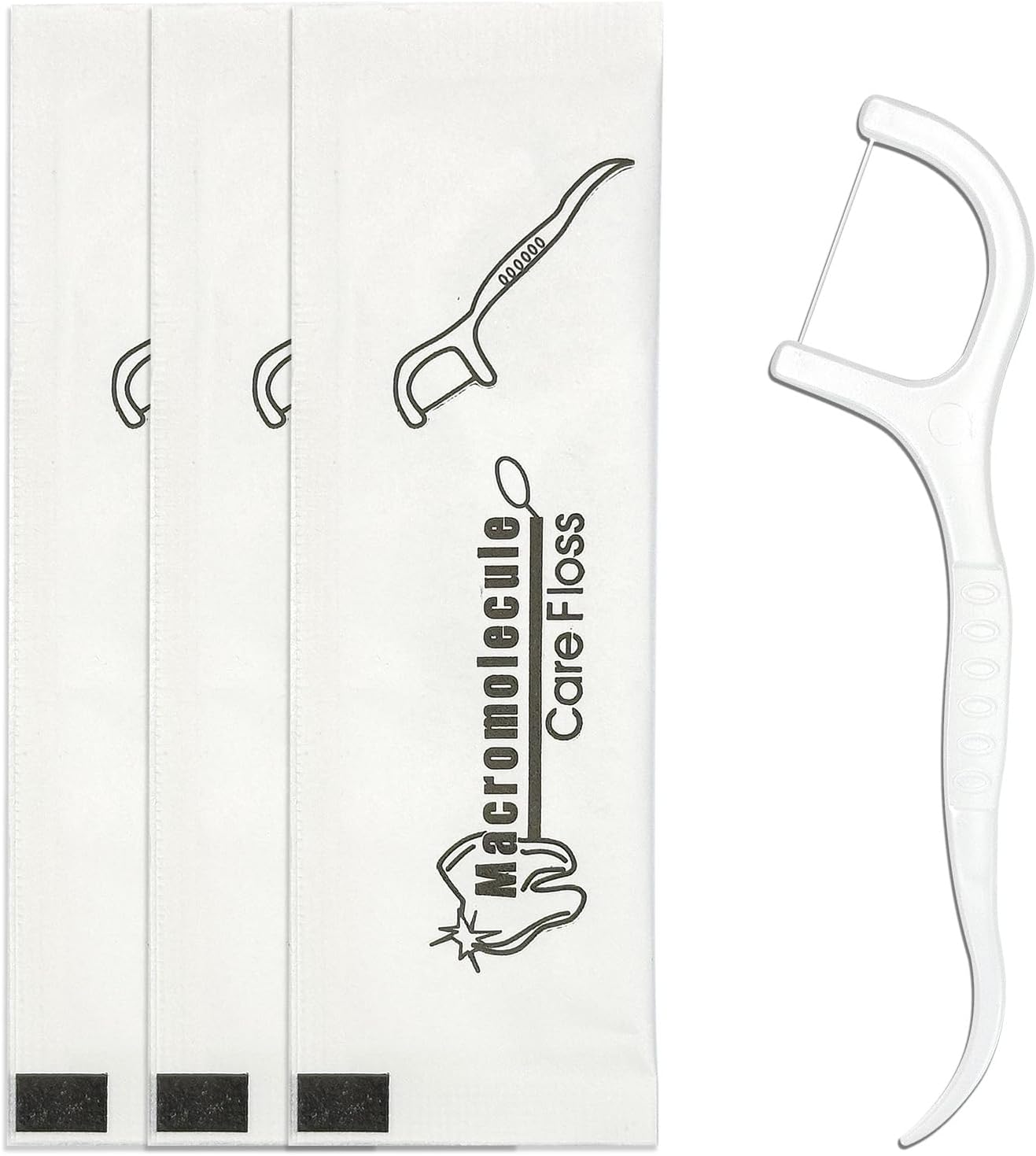 500 pcs Dental Flossers Each Individually Wrapped, Floss Singles Bag, Travel Hotel Restaurant Office Car Dental Floss Picks Oral Care Teeth Clean Flat Wire