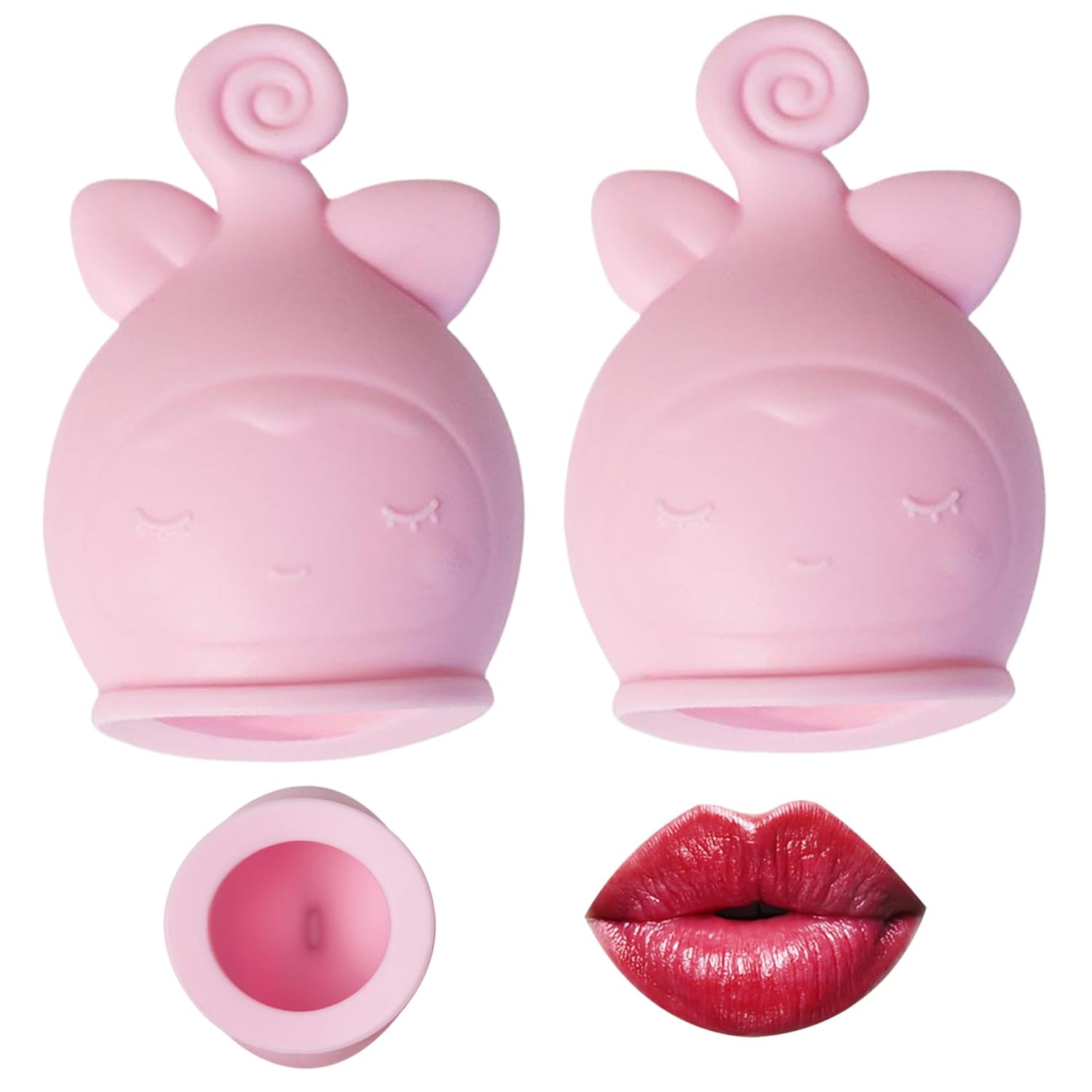 2PCS Fish Lip Plumper for Sexy Lip Beauty Mouth Lip Plumper Soft Silicone Lip Plumper Tool Funny Lip Plumper Device for Women Natural Pout Birthday Gift, Lip Plumper