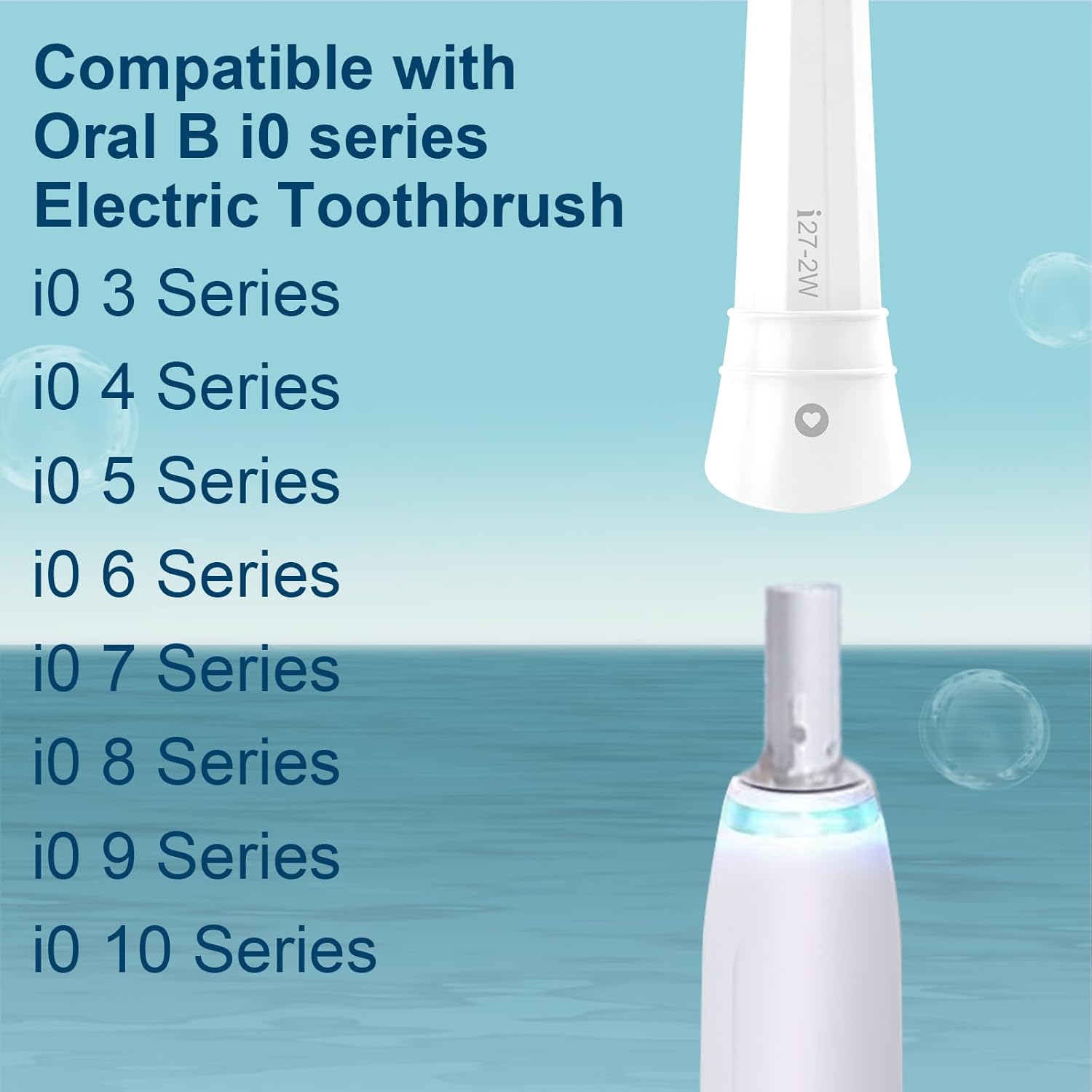 Replacement Heads Compatible with Oral B iO 3 4 5 6 7 8 9 10 Series Electric Toothbrush,Toothbrush Heads Compatible with Braun Oral B iO Replacement Heads with Medium Bristles,White
