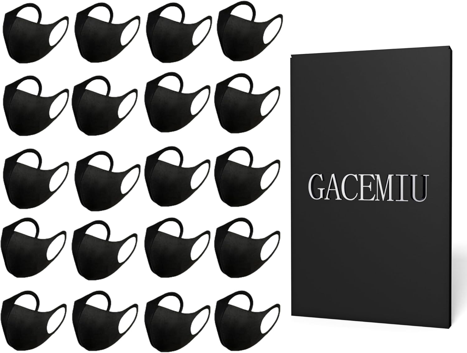 20 Pack Face Mask Unisex Washable and Reusable Comfortable Face Protection from Dust Pollen Pet Dander Fashionable Anti-Smog