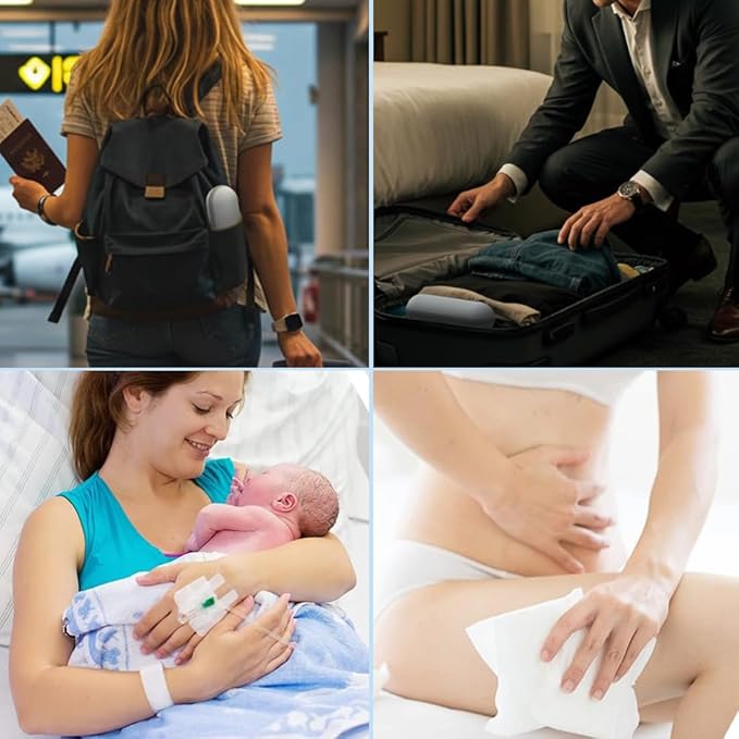 Portable Bidet for Travel 400ml Upside Down Peri Bottle Sprayer Handheld for Postpartum Perineal Care Hemorrhoid Treatment