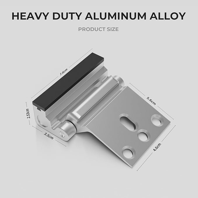 2Pack Home Security Door Reinforcement Lock Childproof, Door Locks for Kids Safety, Door Lock Latch Stopper for Front Door Inside Top of Door, Aluminum Construction Finish