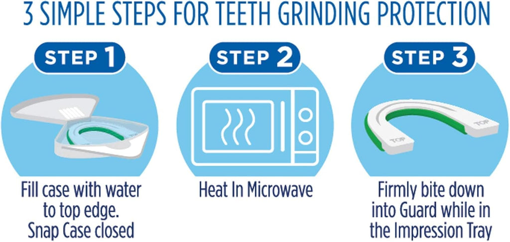 Oral-B Mouth Guard for Grinding Teeth at Night - Nighttime Dental Guard for Sleeping – Moldable Night Guard with Scope Mint Flavor – Less Than 3-Minutes for Custom Teeth Protection - 2 Pack