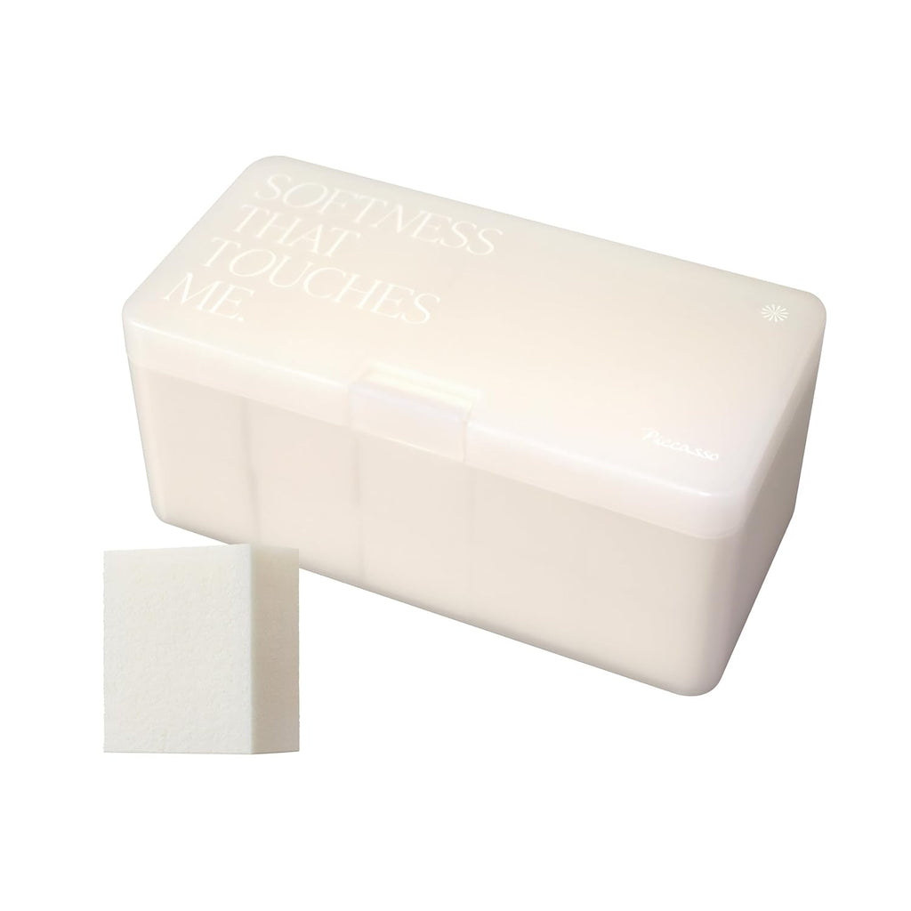 Piccasso Makeup Sponges for Foundation 20P – Latex Square Sponges for Face Makeup, Long-Lasting Sponges with Coating Surface, Ideal for High-Adherence & Hygienic Daily Use