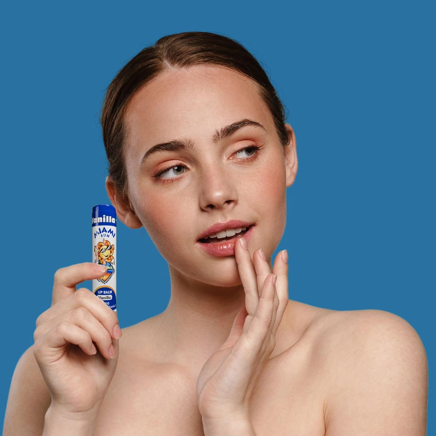 Miami Sun Natural Ghee Lip Balm, Hydrating Lip Treatment with Shea Butter & Beeswax, Organic & Non-Toxic, Best for Dry, Chapped Lips - Moisturizing, Healing, Chemical-Free Lip Repair (2 Pcs, Vanilla)