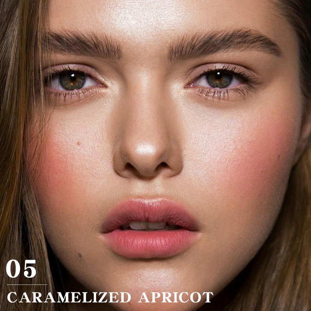 Matte Blush Powder for Cheeks, Cruelty Free Makeup – Long Lasting Natural Face Blusher Makeup, Lightweight Blendable Cheek Color Palette for Women All Skin Tones - #05 Brick Red