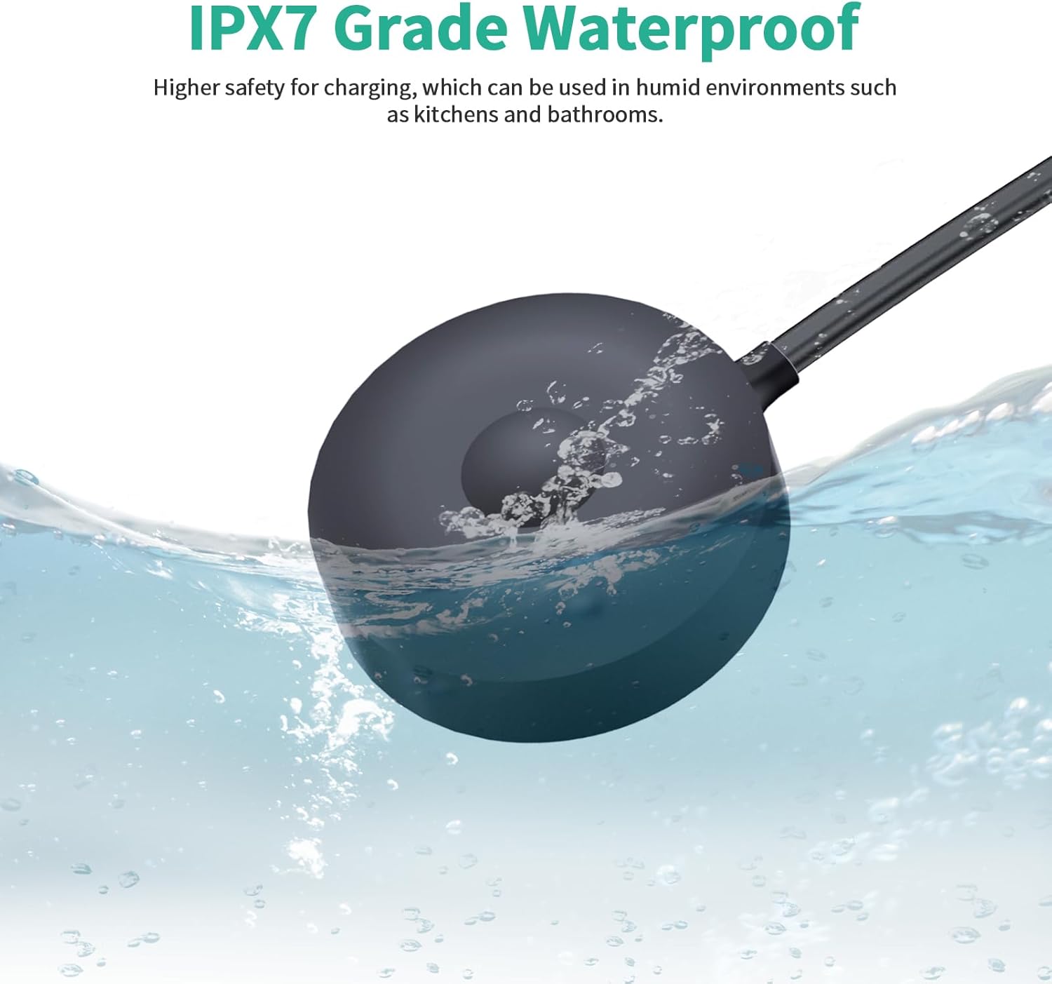 Charger for Oral B iO iO7 iO8 iO9 Electric Toothbrush, Model 3768 Magnetic Replacement Charger for Oral-B iO Electric Toothbrushs,Black（Incompatible IO4/5/6