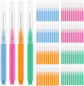 100pcs Interdental Brushes Dental Cleaning Tools Tooth Floss Picks Oral Hygiene Toothpicks