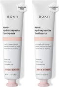 Boka Fluoride Free Toothpaste, Nano Hydroxyapatite Toothpaste, Appropriate for Sensitive Teeth - for Adult, Kids Oral Care - Coco Ginger Flavor, 1.3 Fl Oz 2Pk US Manufactured