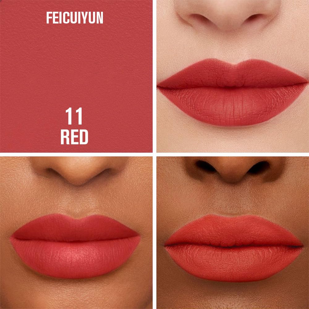 Matte Calligraphy Liquid Lip Liner Lipstick Pencil, Red Long-Lasting Transfer-Proof Lip Stain, Lightweight Lipstick, Sheer Buildable Color, Fades to a Natural Wash of Colors