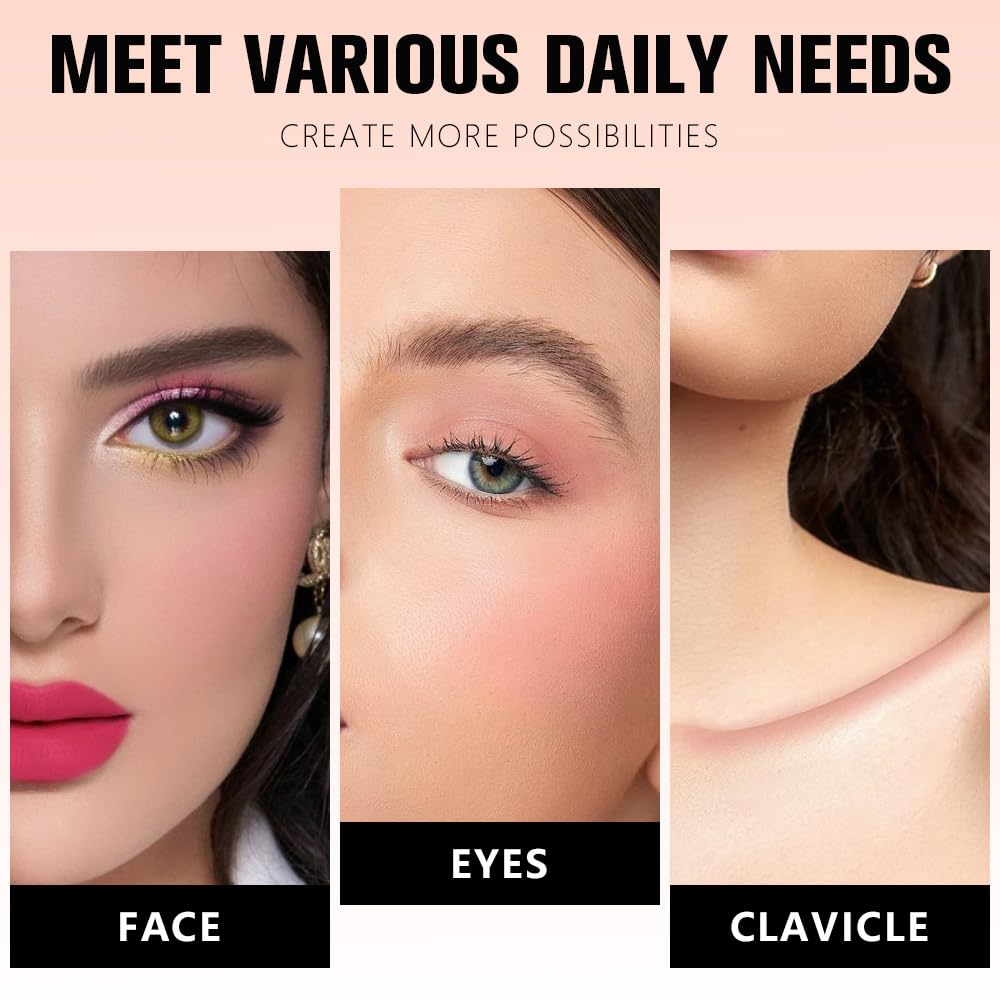 Nude Matte for Face Cheeks Blush, Natural Cream Blushes Makeup Palette, Skin Color Monochrome Blush Creamy Powder Palette Makeup for Older Women, Blushes Eyeshadow Foundation for Every Day 01