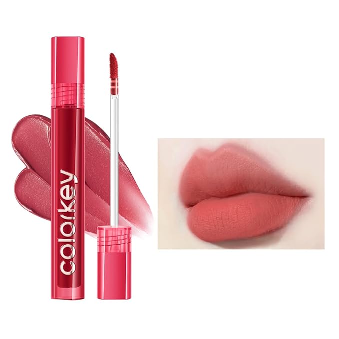 COLORKEY Airy Velvet Lip Tint, Matte Finishs, Longwear Rich Lip Colors, non-sticky, Creamy Soft Texture, Waterproof Lip Stain, Matte hydration, non-drying. Velvety finish (R247 Spring Snow, 3g)