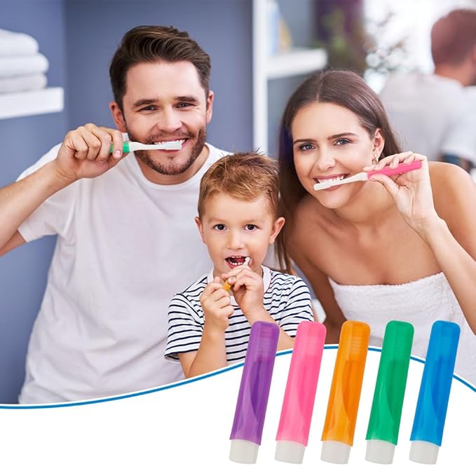 5PCS Travel Toothbrush Travel Toothbrush Set Mini Toothbrushes Folding Traveling Tooth Brush Portable Travels Size Toothbrushes with Case Individually Wrapped Small Tooth Brush for Home Camping Hiking