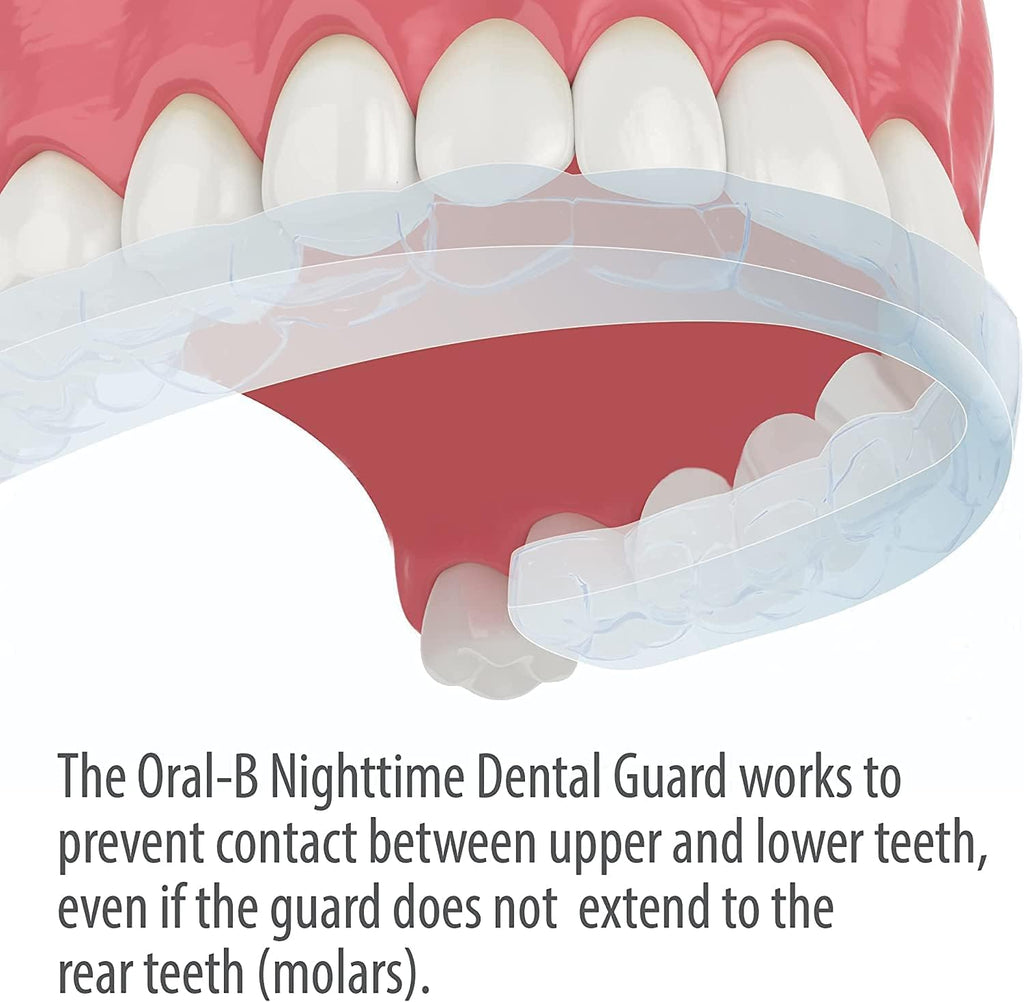 Oral-B Mouth Guard for Grinding Teeth at Night - Nighttime Dental Guard for Sleeping – Moldable Night Guard with Scope Mint Flavor – Less Than 3-Minutes for Custom Teeth Protection - 2 Pack