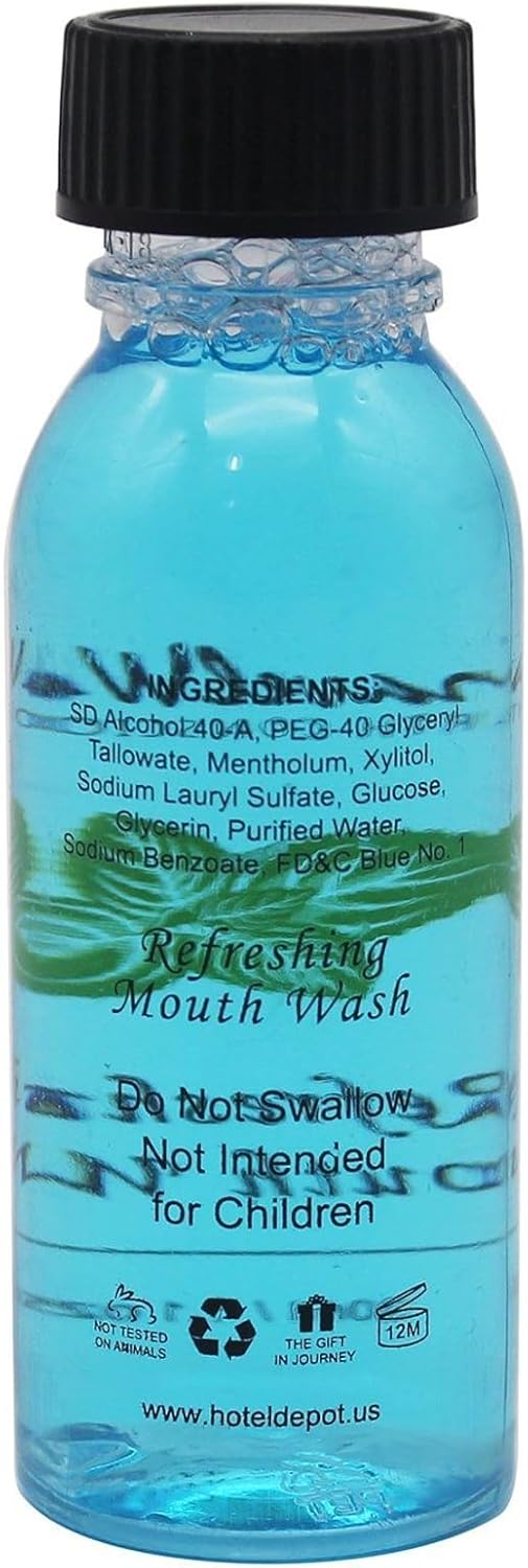 Travel Well Individually Wrapped Mouthwash Bottles - Cruise Essentials & Hotel Mouthwash - Travel Essentials & Toiletry Case Friendly - Long-Lasting Mint & Alcohol-Free - 1 Fl Oz, Pack of 288