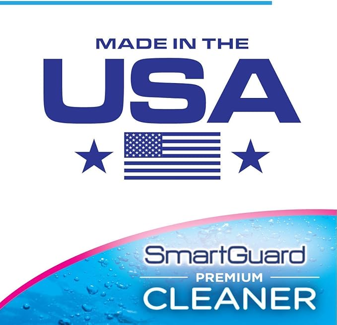 SmartGuard Premium Cleaner Crystals & Cleaning Case -(110 Cleanings)- Removes Stain, Plaque, & Bad Odor from Clear Braces, Dentures, Night Guards, Mouth Guard, & Retainers.