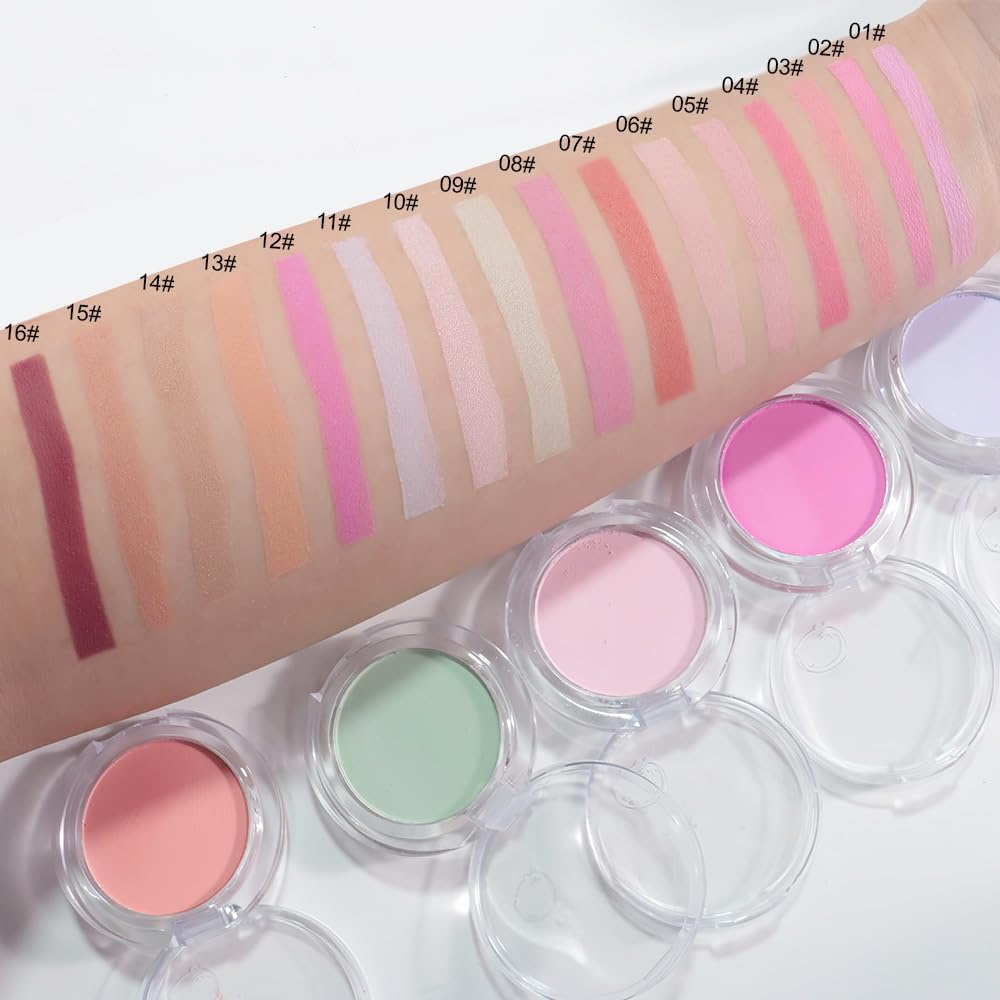 Matte Powder Blush for Cheeks – Long Lasting Natural Face Blusher Makeup, Lightweight Blendable Cheek Color for Women, Vegan & Cruelty-Free – #16 Wine Red