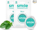 Smile Expanding Floss, Premium Woven Dental Floss with Natural Plant-Based Wax, Soft on Teeth & Gums, Mint Scent, PTFE & PFAS Free, Cruelty Free (2-Pack, 30 Yards Each)