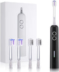Electric Toothbrush for Adults Sonic Vibration Deep Mouth Cleaning Teeth Whitening Free 4 Toothbrush Heads Super Soft Bristles 3 Modes 90 Days Lifespan IPX7 Waterproof (Color Available)