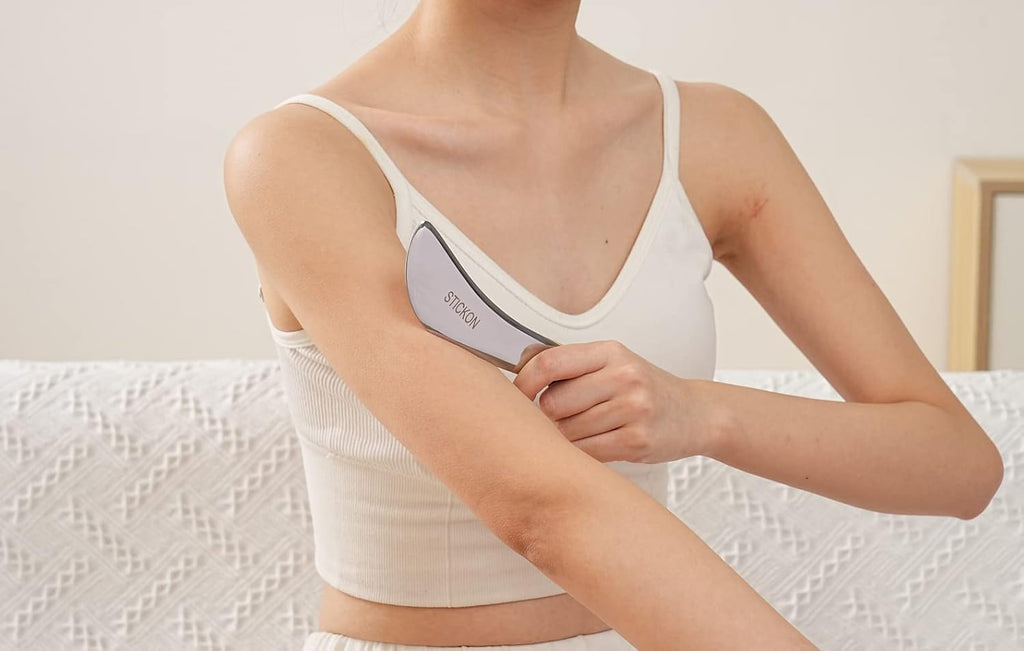 STICKON Gua Sha Massage Tool Stainless Steel Gua Sha Scraping Massage Tools IASTM Tools Great Soft Tissue Mobilization Tool(STICKON-20)