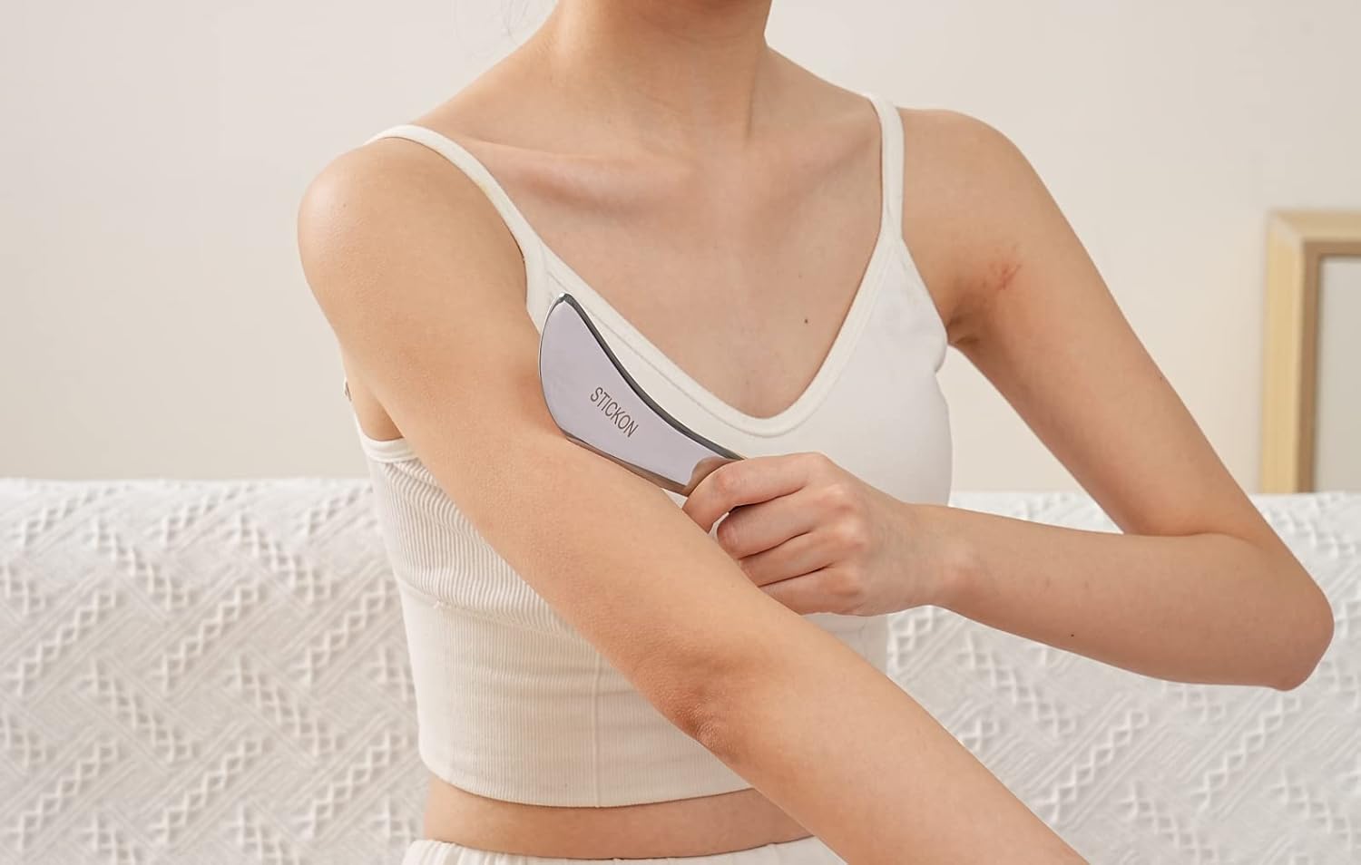 STICKON Gua Sha Massage Tool Stainless Steel Gua Sha Scraping Massage Tools IASTM Tools Great Soft Tissue Mobilization Tool(STICKON-20)