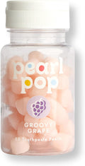 Toothpaste Pearls, Chewy Fluoride Free Toothpaste for Kids, Made with Nano Hydroxyapatite & Xylitol, Foam Free, Mess-Free Travel Tooth Paste, Groovy Grape, 65 Count