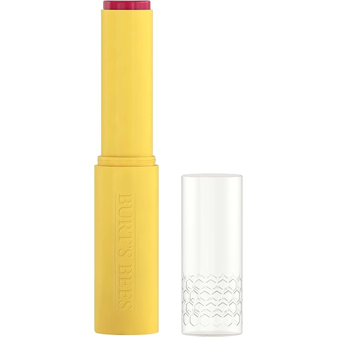 Burt’s Bees Stocking Stuffers, Tinted Boosted Balm, Cheeky Cherry, Hydrating Tinted Lip Balm, 24 Hour Lip Moisturizer with Responsibly Sourced Beeswax, 100% Natural Origin, 1 Count, 0.16oz