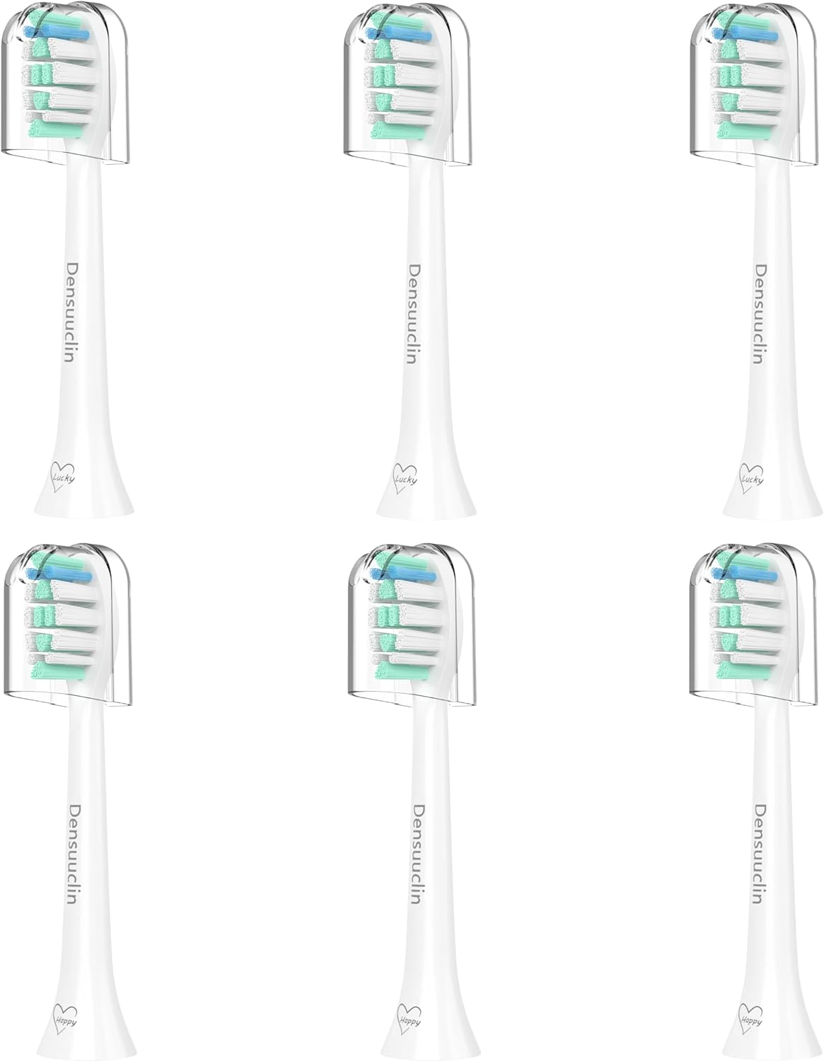 Replacement Toothbrush Heads for Philips Sonicare Replacement Heads, Replacement Brush Head Compatible with Phillips Sonicare Electric Toothbrush, 6 Pack
