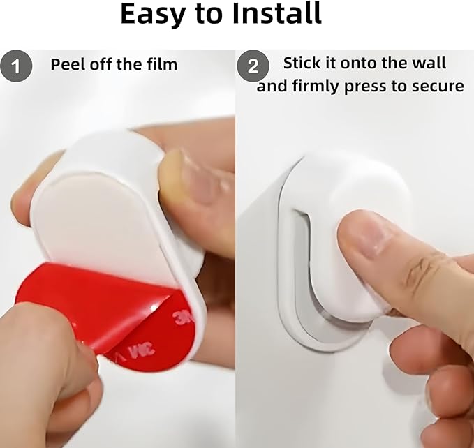 3 Pack Toothpaste Holders by JM.JEEMI, Toothpaste Tube Clips, Cosmetics in Tubes Organizer Gripper for Bathrooms - Wall Mounted, White, Small, Round