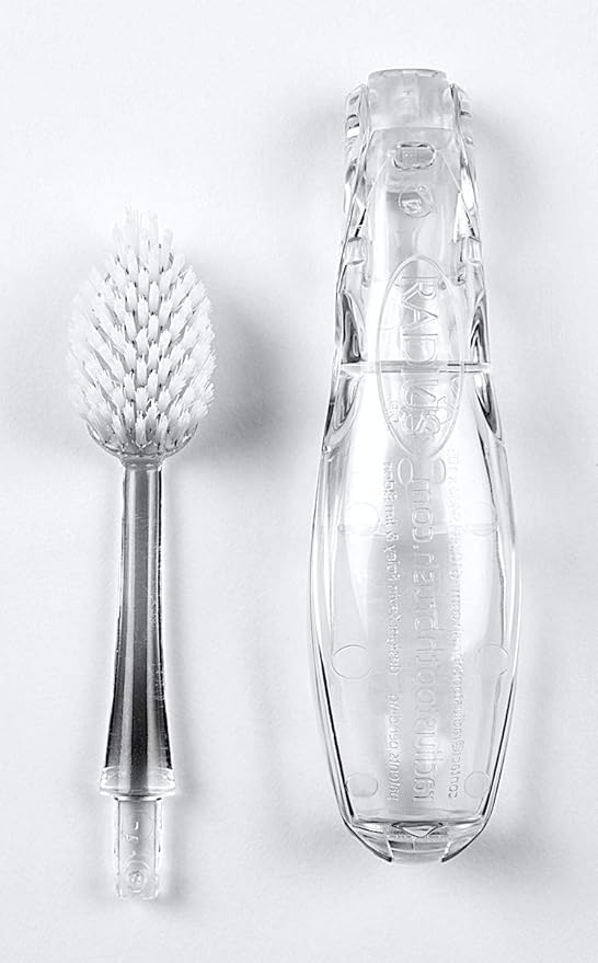 RADIUS Tothbrush Tour Travel Brush, Orange, BPA Free and ADA Accepted, Designed to Improve Gum Health and Reduce The Risk of Gum Disease