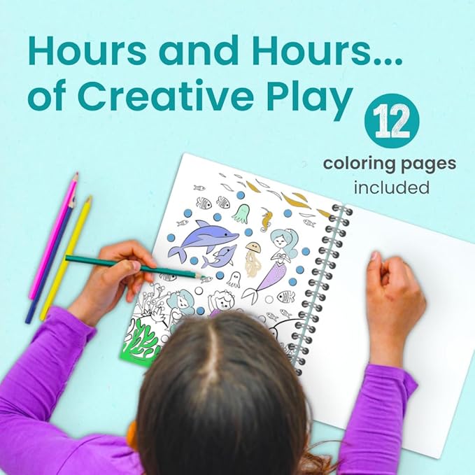 Cupkin Princess Sticker Book Activity for Kids, A Magical World by Cupkin, Toddler Airplane Travel Essentials, 500+ Stickers for Kids 12 Scenes + Coloring Book Pages, Princess Gift, Crafts Ages 2-8