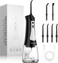 Water Flosser for Teeth 300ML Cordless,Portable Water Dental Floss Pick IPX7 Waterproof 5 Modes & 6 Jet Tips Noise<70db, Water Picks for Teeth Cleaning and Flossing, Braces, Gums,Oral Care