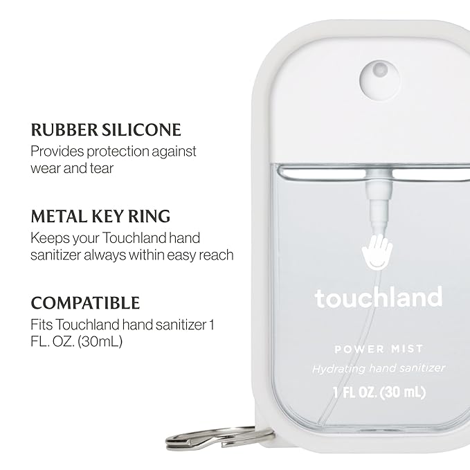 Touchland Glow Mist + Gentle Mist + White Mist Case, Scented and Stylish Hydrating Hand Sanitizer Spray Bundle, Travel Size Friendly
