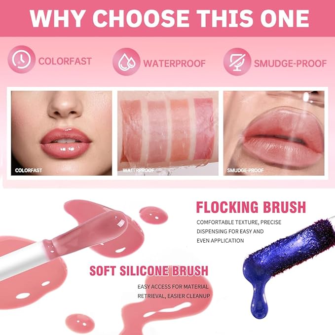 Peel Off Lip Liner & Gloss Stain in Rose Brown – Tattoo-Like Peel Off Lip Stain Liner + Hydrating High Shine Nude Gloss, Long-Lasting Waterproof Smudge-Proof Duo for Natural Mocha-Toned Lips 4