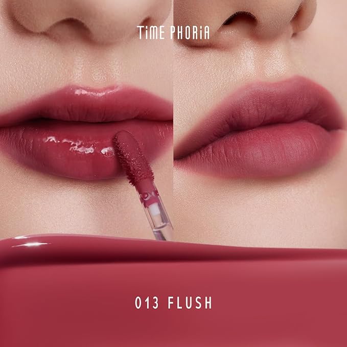 ALTERA BLURRING LIP TINT - Shine Lip Gloss to Soft Blurry Lip Matte Finish, Long-Lasting Lip Stain, Smooth and Blur lip lines, Watery-Velvet Feel, Hydrating & Non-Sticky (013 FLUSH)