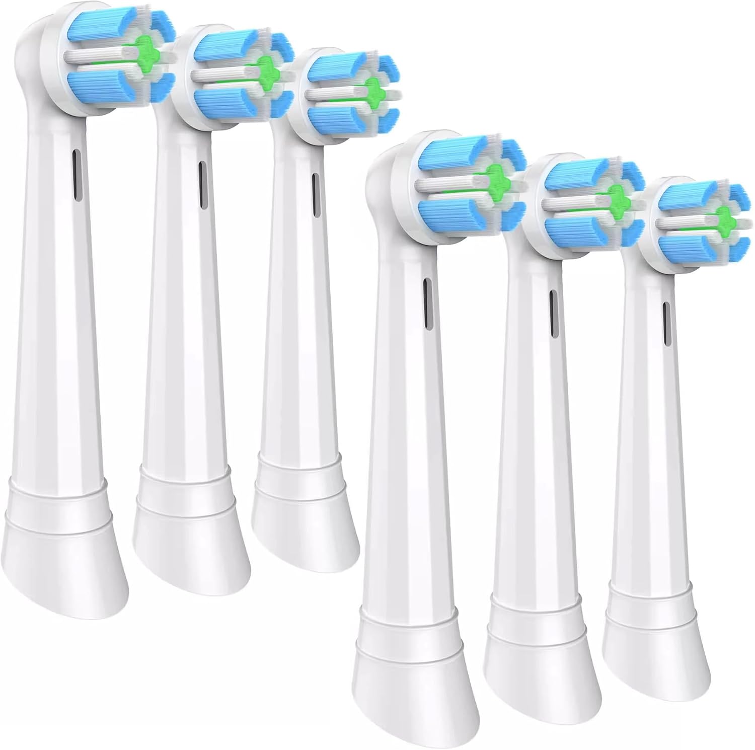 IO Replacement Brush Heads Compatible with Oral B iO Series 2-10 Electric Toothbrushes (White, 6 PCS)