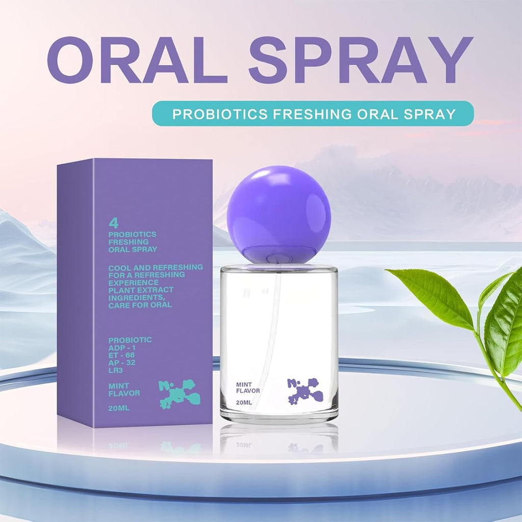 Probiotic Oral Spray for Long-Lasting Freshness, Portable Oral Spray, Convenient Travel-Sized Keeps Breath Fresh all Day Long - 1 Pack