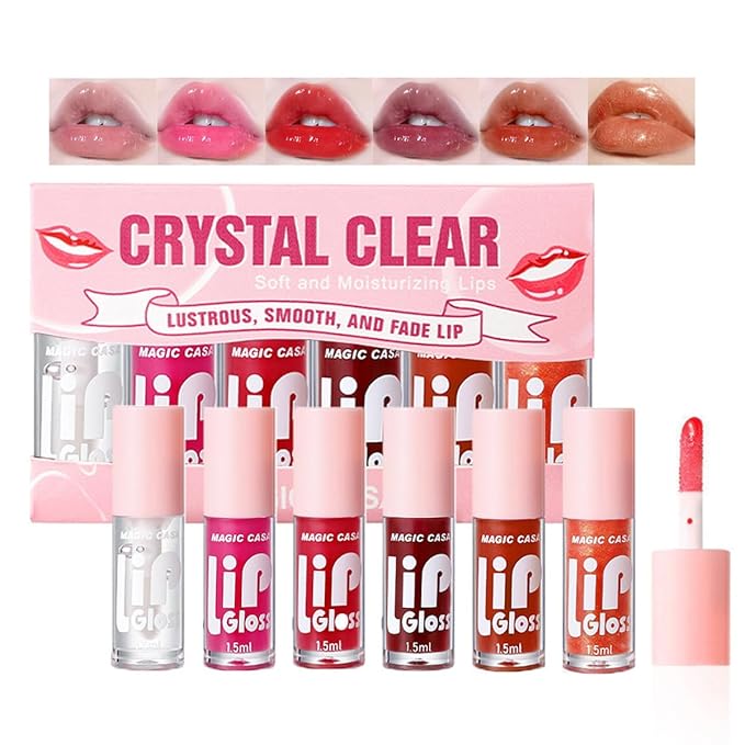 Yasovigi Lip Stain Lip Oil Plumping Lip Tint Moisturizing Lip Gloss, Transparent Lip Balm Care Stick Nourishing Repairing Non-sticky, Moisture&Lighten Lip Lines