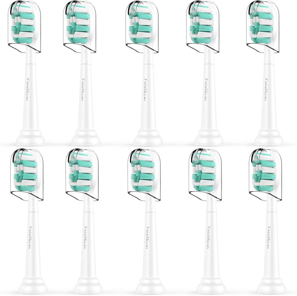 Toothbrush Replacement Heads for Philips Sonicare C1 C2 ProtectiveClean 4100 5100 Electric Toothbrush Head 1 2 Series Plaque Control Snap-on, 10 Pack